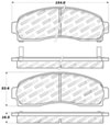 Stoptech 309.08330 | StopTech Sport Brake Pads Ford Ranger, Front; 2003-2012 Alternate Image 1