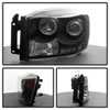 SPYDER 5010001 | Spyder Dodge Ram 1500 Halo LED ( Replaceable LEDs ) Projector Headlights - Black - (PRO-YD-DR06-HL-BK); 2006-2008 Alternate Image 3