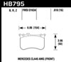 Hawk Performance HB795Z.618 | Hawk 14-17 Mercedes-Benz CLA 45 AMG Performance Ceramic Street Front Brake Pads; 2014-2017 Alternate Image 2