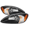 SPYDER 9024740 | Xtune Ford TaurUS 2000-2007 Crystal Headlights Black HD-JH-FTA00-AM-BK; 2000-2007 Alternate Image 1