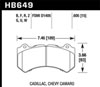 Hawk Performance HB649Q.605 | Hawk DTC-80 09-15 Cadillac CTS-V Front Race Brake Pads; 1980-2009 Alternate Image 3