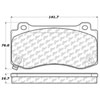 Stoptech 308.11490 | StopTech Street Brake Pads Dodge Magnum, Front; 2006-2008 Alternate Image 1