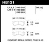 Hawk Performance HB131U.595 | Hawk Chevy C20/R20 / C2500/R2500 / C30/R30 Pickup DTC-70 Front Race Brake Pads Alternate Image 2