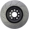 Stoptech 128.33144L | StopTech Audi S3 Sport Cryo Cross Drilled Rotor, Front Left; 2014-2015 Alternate Image 8