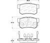 Stoptech 308.10860 | StopTech Street Brake Pads Honda CR-V, Rear; 2005-2016 Alternate Image 1