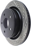 Stoptech 127.67054L | StopTech Jeep J8 Sport Drilled/Slotted Rotor, Rear Left; 2008-2011 Alternate Image 6