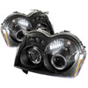 SPYDER 5011091 | Spyder Jeep Grand Cherokee Halo LED ( Replaceable LEDs ) Projector Headlights - Black - (PRO-YD-JGC05-HL-BK); 2005-2007 Alternate Image 1