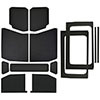 DEI 50182 | 18-23 Jeep Wrangler JL 4-Door Boom Mat Complete Headliner Kit - 13 Piece - Black Leather Look; 2018-2023 Alternate Image 1