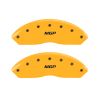 MGP 14003FMGPYL | MGP 2 Caliper Covers Engraved Front MGP Yellow Finish Black Char 1998 Chevrolet Express 2500; 1997-1998 Alternate Image 3