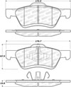 Stoptech 308.10470 | StopTech Street Brake Pads Ford Escape, Front; 2005-2008 Alternate Image 1