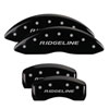 MGP 20211SIVTBK | 4 Caliper Covers Engraved Front & Rear i-Vtec Black finish silver ch; 2010-2011 Alternate Image 6