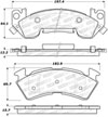 Stoptech 308.06140 | StopTech Street Brake Pads Buick Roadmaster, Front; 1993-1996 Alternate Image 1