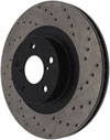 Stoptech 128.47018L | StopTech Subaru Outback Sport Cross Drilled Brake Rotor, Front Left; 2001-2005 Alternate Image 4