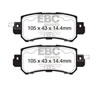 EBC dp42135r | 12+ Mazda CX-5 2 Yellowstuff Rear Brake Pads; 2012-2023 Alternate Image 4