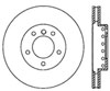 Stoptech 127.34072L | StopTech BMW 645Ci Sport Drilled/Slotted Rotor, Rear Left; 2004-2005 Alternate Image 1