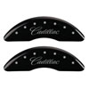 MGP 35008SXTSBK | 4 Caliper Covers Engraved Front Cadillac Engraved Rear XTS Black finish silver ch; 2013-2016 Alternate Image 1