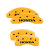 MGP 20218SHOHYL | 4 Caliper Covers Engraved Front Honda Engraved Rear H Logo Yellow finish black ch; 2016-2021 Alternate Image 6