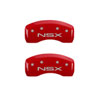 MGP 39008SNSXRD | 4 Caliper Covers Engraved Front Acura Engraved Rear NSX Red finish silver ch; 2003-2004 Alternate Image 2