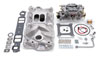 Edelbrock 2021 | Manifold And Carb Kit Performer Eps Small Block Chevrolet 1957-1986 Natural Finish Alternate Image 3