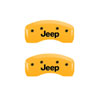 MGP 42003SJEPYL | 4 Caliper Covers Engraved Front & Rear JEEP Yellow finish black ch; 2016-2016 Alternate Image 3