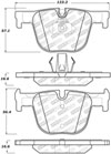 Stoptech 305.16100 | StopTech Street Select Brake Pads BMW 428i M Sports Package, Rear; 2016-2016 Alternate Image 1