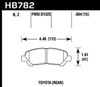 Hawk Performance HB782B.604 | Hawk 08-13 Toyota Highlander High Performance Street 5.0 Rear Brake Pads; 2008-2013 Alternate Image 5