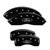 MGP 10220SFRDBK | 4 Caliper Covers Engraved Front & Rear Oval logo/Ford Black finish silver ch; 2017-2020 Alternate Image 7