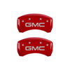 MGP 34212SGMCRD | 4 Caliper Covers Engraved Front & Rear GMC Red Finish Silver Char 2019 GMC Arcadia; 2017-2020 Alternate Image 6