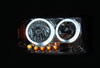 ANZO 111085 | USA Dodge Durango Crystal Headlights Black 1pc; 1998-2003 Alternate Image 2