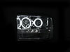 ANZO 111118 | USA Ford Excursion Projector Headlights W/ Halo Chrome W/ Led Strip (Ccfl) 1pc; 2005-2007 Alternate Image 2