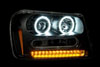 ANZO 111127 | USA Chevrolet Trailblazer Projector Headlights W/ Halo Black; 2002-2009 Alternate Image 2