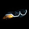 ANZO 111332 | USA Toyota Rav4 Projector Headlights W/ Plank Style Design Black; 2013-2015 Alternate Image 2