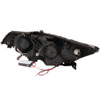 ANZO 121393 | USA Acura Tsx Projector Headlights W/ Halo Black (Ccfl) (Hid Compatible); 2009-2012 Alternate Image 1