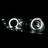 ANZO 121454 | USA Honda Civic 4dr Projector Headlights W/ Halo Black (Ccfl); 2006-2011 Alternate Image 2