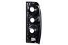 ANZO 211115 | USA Nissan Frontier Taillights Black; 1998-2004 Alternate Image 1