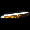 ANZO 511081 | USA Jeep Cherokee Led Parking Lights Chrome W/ Amber Reflector; 2014-2016 Alternate Image 1