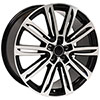 OE Wheels au21-20090-5112-35mb | 20 Replica Wheel AU21 Audi A Series Rim 20x9 Black Machd Wheel Audi A8 1997-2018; 1997-2018 Alternate Image 2