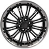 OE Wheels ca81-22090-6550-31bm | 22 Replica Wheel CA81 Escalade Rim 22x9 Black Wheel Chevrolet Tahoe 1995-2022; 1995-2022 Alternate Image 1