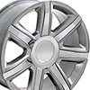 OE Wheels ca87-22090-6550-31hs-ic | 22 Replica Wheel CA87 Escalade Rim 22x9 Hyper Wheel Chevrolet Suburban 1500 1988-2020; 1988-2020 Alternate Image 1