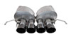 CORSA Performance 14776BLK | Corsa Corvette C7 Active Exhaust Axle-Back 2.75" with Quad 4.5" Black Pro-Series Tips Sport to XTREME; 2014-2019 Alternate Image 1