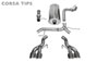 CORSA Performance 14886 | CORSA Cadillac Escalade Cat-Back Exhaust DUB 6.2L V8 Sport - 3 Inch Dual Rear Exit with Twin 4.5 Inch Polished Pro-Series Tips; 2012-2014 Alternate Image 4