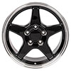 OE Wheels cv01-17095-5475-56bm | 17 Replica Wheel CV01 ZR1 Rim 17x9.5 Black Wheel Chevrolet Camaro 1993-2002; 1993-2002 Alternate Image 1