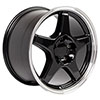 OE Wheels cv01-17095-5475-56bm | 17 Replica Wheel CV01 ZR1 Rim 17x9.5 Black Wheel Chevrolet Camaro 1993-2002; 1993-2002 Alternate Image 2