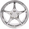 OE Wheels cv05-17085-5475-58c | 17 Replica Wheel CV05 C5 Rim 17x8.5 Chrome Wheel Chevrolet Camaro 1993-2002; 1993-2002 Alternate Image 1