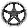 OE Wheels cv05-d18105-5475-56bm | 18 Replica Wheel CV05 C5 Rim 18x10.5 Deep Dish Black Wheel Chevrolet Camaro (rear only) 1993-2002; 1993-2002 Alternate Image 1