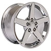 OE Wheels cv06a-18095-5475-58c | 18 Replica Wheel CV06 C6 Rim 18x9.5 Chrome Wheel Chevrolet Corvette 1988-2004; 1988-2004 Alternate Image 2