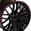 OE Wheels cv08a-17095-5475-54br | 17 Replica Wheel CV08A C6 ZR1 Rim 17x9.5 Redline Wheel Chevrolet Camaro 1993-2002; 1993-2002 Alternate Image 1