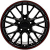 OE Wheels cv08b-18085-5475-56br | 18 Replica Wheel CV08B C6 ZR1 Rim 18x8.5 Redline Wheel Chevrolet Camaro 1993-2002; 1993-2002 Alternate Image 1