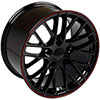 OE Wheels cv08b-19100-5475-79br | 19 Replica Wheel CV08B C6 ZR1 Rim 19x10 Redline Wheel Chevrolet Corvette (rear only) 2005-2013; 2005-2013 Alternate Image 1