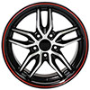 OE Wheels cv18a-d17095-5475-54mbr | 17 Replica Wheel CV18A C7 Stingray Rim 17x9.5 DD Machd Redline Wheel Chevrolet Camaro 1993-2002; 1993-2002 Alternate Image 2